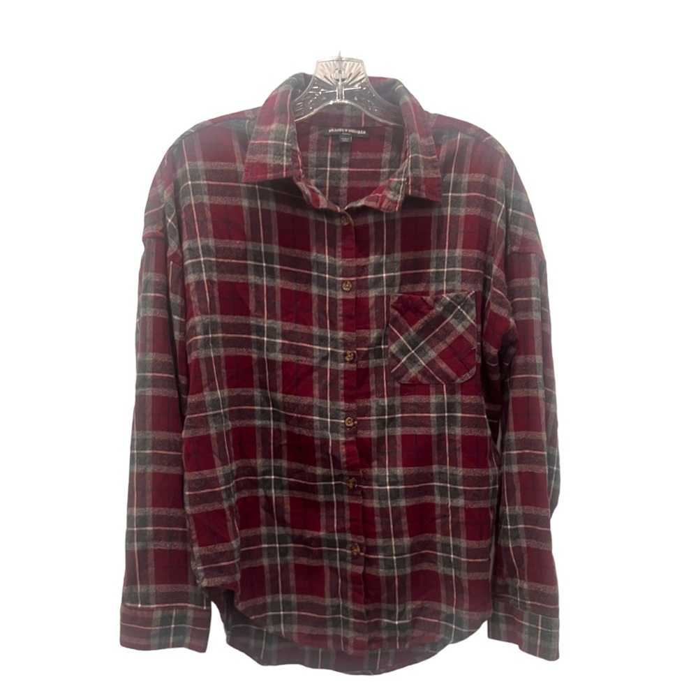 BRANDY MELVILLE | FLANNEL SHIRT button up
